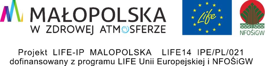 Logo Małopolska w zdrowej atmosferze - LIFE