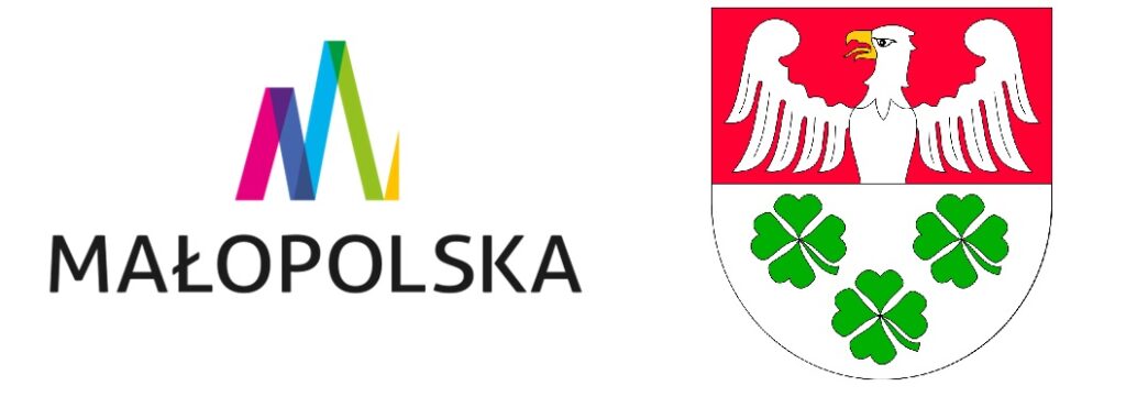 Logo Małopolska i Herb Gminy Wierzchosławice