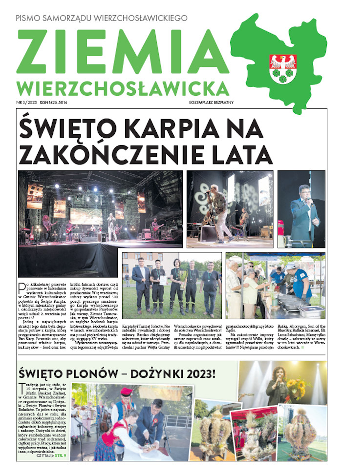 Strona główna gazety Ziemia Wierzchosławicka - 3 kwartał 2023