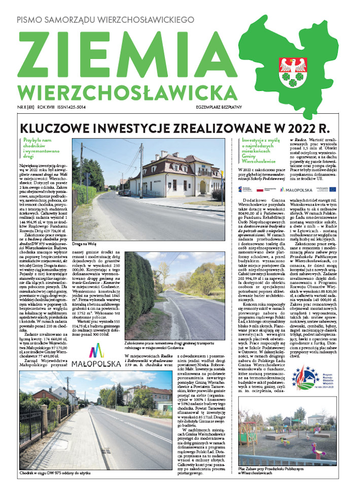 Strona główna gazety Ziemia Wierzchosławicka - 4 kwartał 2022