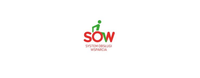 Grafika przedstawia logo Systemu Obsługi Wsparcia (SOW)