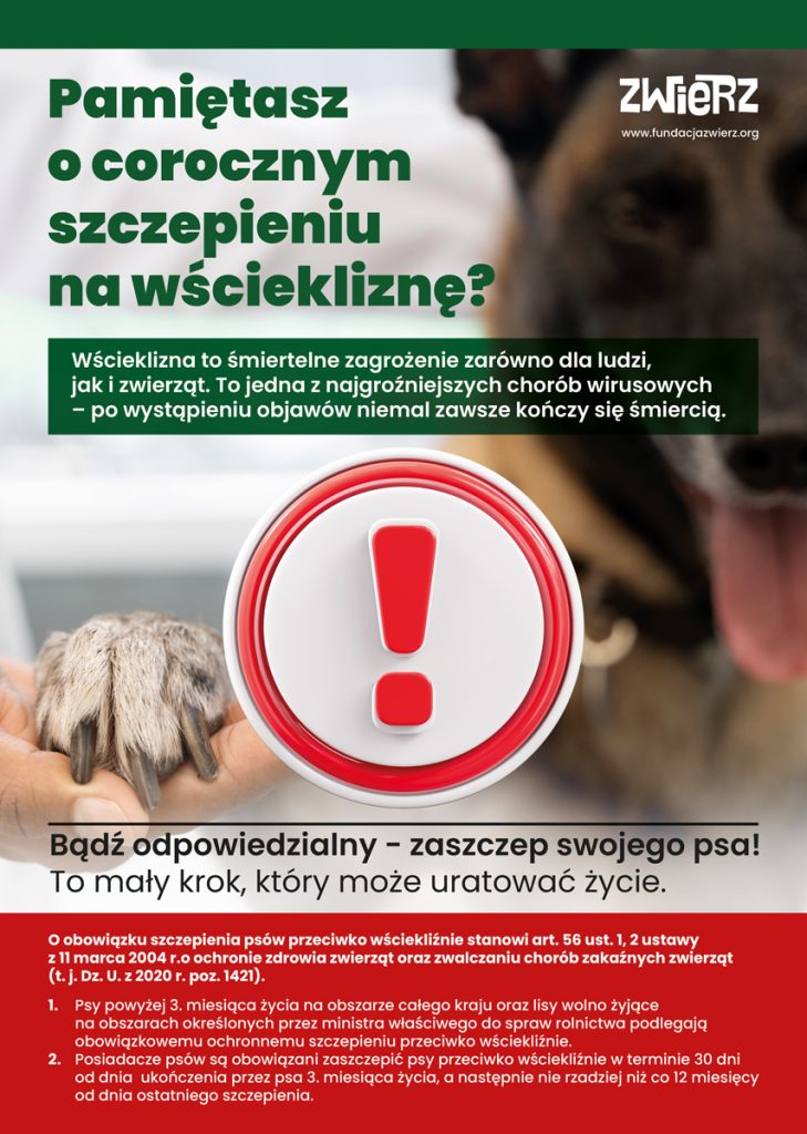 Plakat informujący